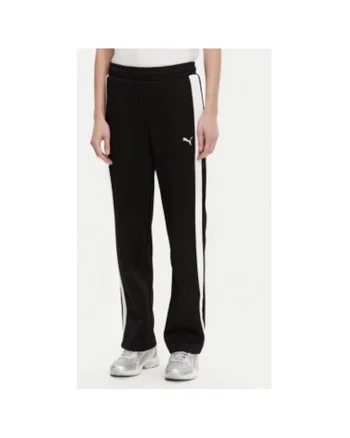 Pantaloni dama  din Poliester reciclat/Bumbac, Negru