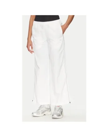 Pantaloni dama,  304577796, Nylon, Alb, Alb