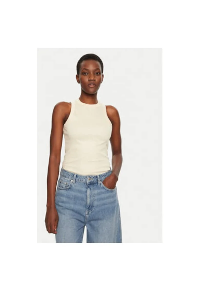 Tricou dama,  305031426, Bumbac organic, Bej, Bej