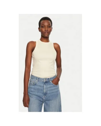 Tricou dama,  305031426, Bumbac organic, Bej, Bej