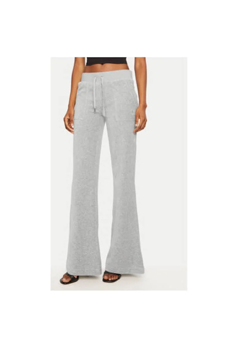 Pantaloni dama,  304460784, Poliester, Gri, Gri