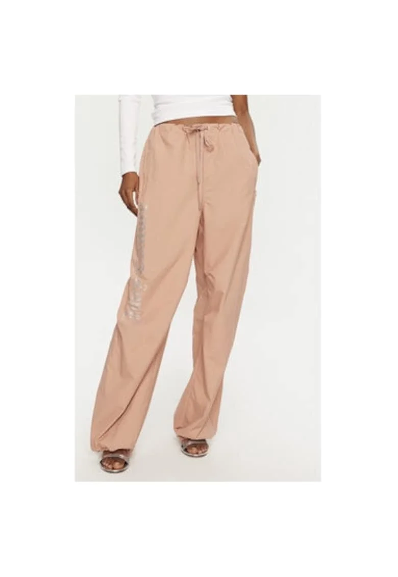 Pantaloni dama,  304461392, Poliester, Bej, Bej