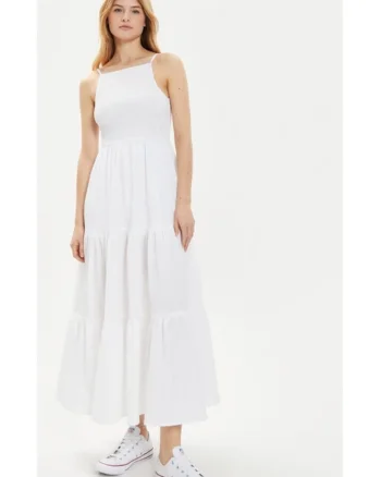 Rochie dama,  95393, Poliester, Alb