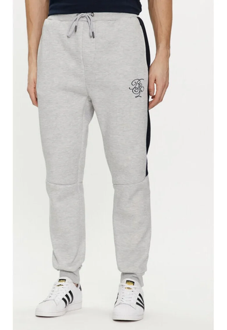 Pantaloni barbati,  303975821, Poliester/Bumbac, Gri, Gri