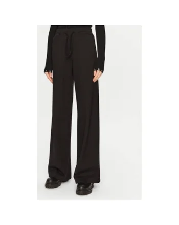 Pantaloni dama,  304937798, Viscoza/Nylon, Negru, Negru