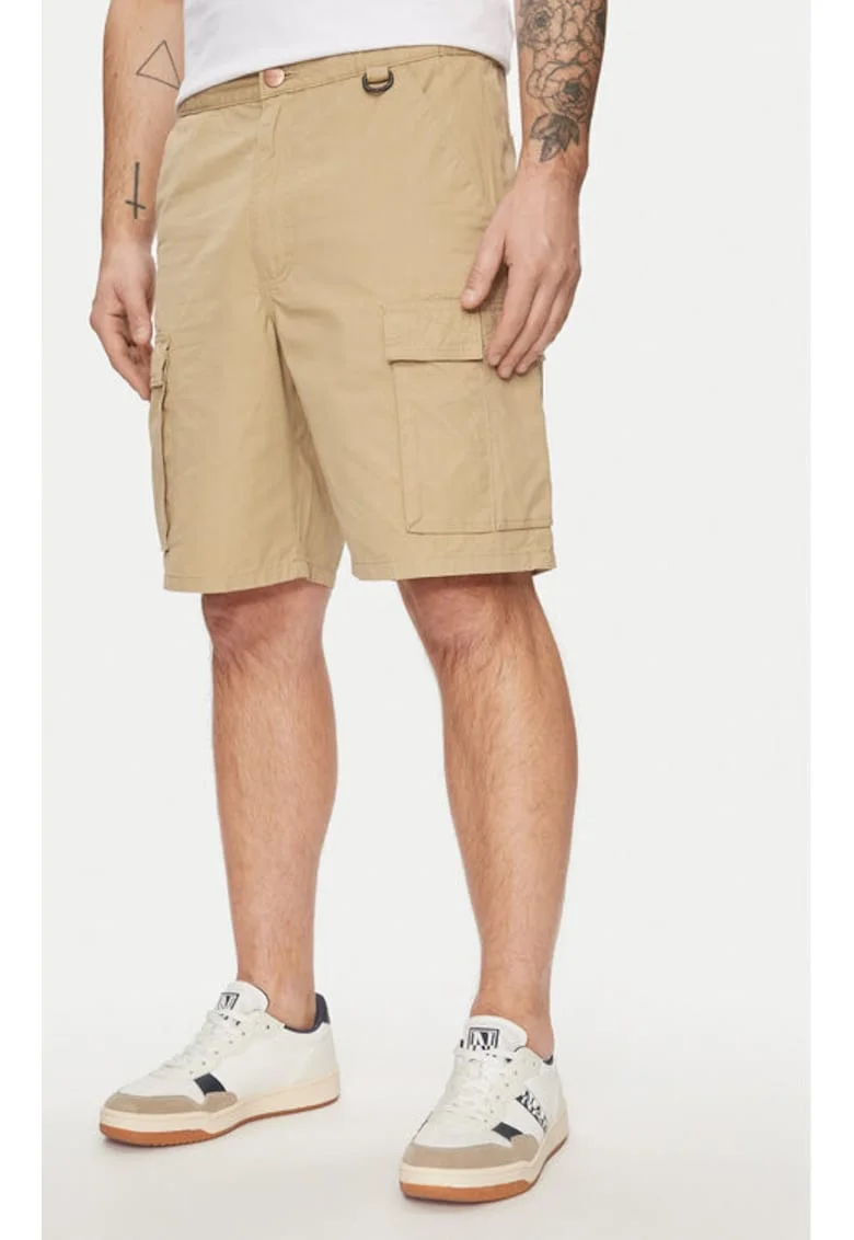 Pantaloni scurti barbati,  303594916, Bumbac, Bej, Bej