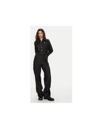 Salopeta dama,  304998331, Bumbac/Lyocell, Negru, Negru