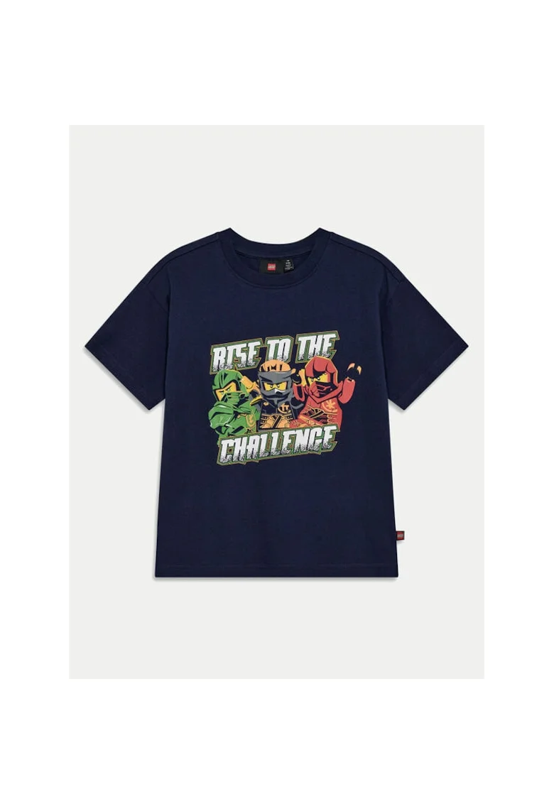 Tricou baieti,  304705953, Bumbac organic, Albastru, Albastru