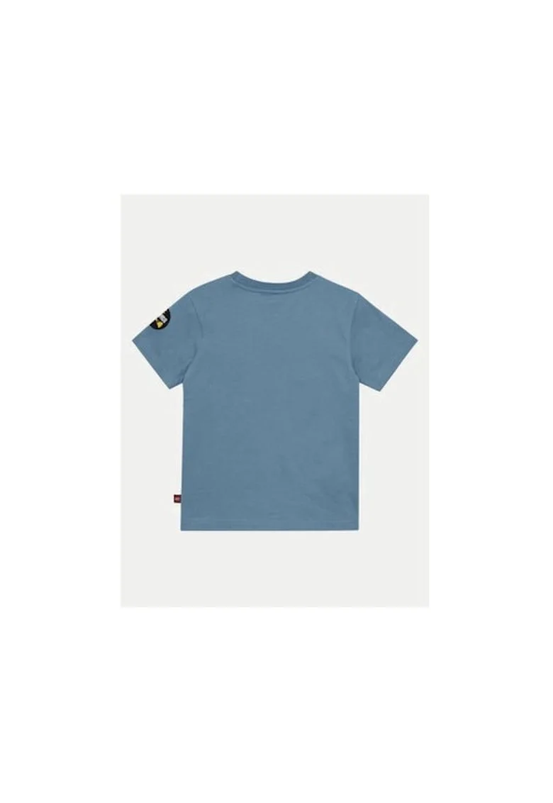Tricou baieti,  304705571, Bumbac organic, Albastru, Albastru