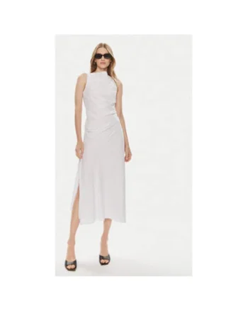 Rochie dama,  303647445, Bumbac organic, Alb, Alb