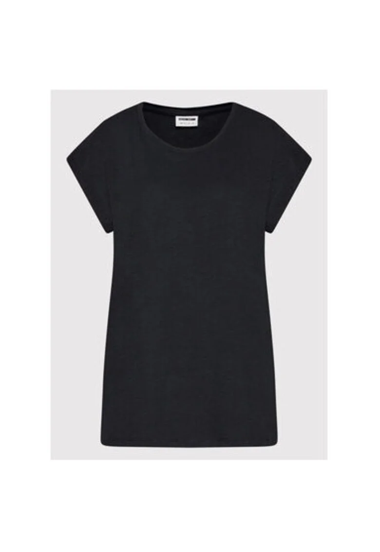 Tricou dama,  300081600, Poliester/Bumbac organic, Negru, Negru