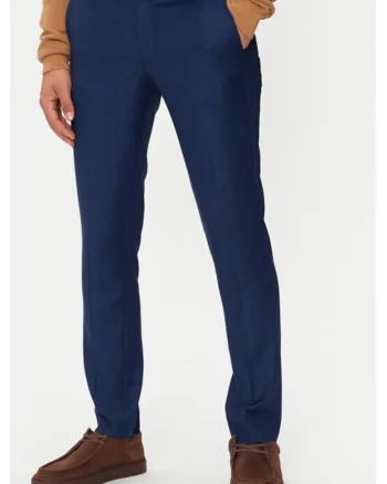 Pantaloni barbati,  304513749, Poliester reciclat/Lana, Albastru, Albastru