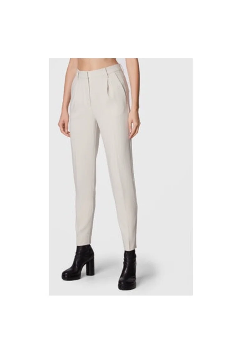 Pantaloni dama,  300874707, Poliester reciclat/Viscoza, Bej, Bej
