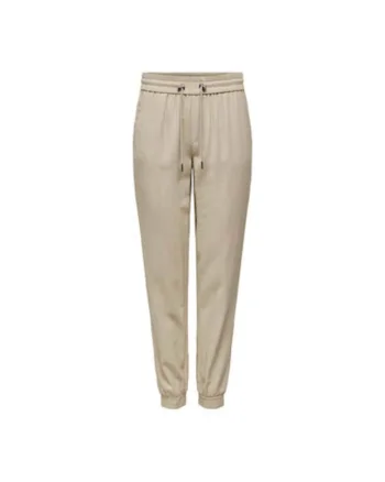 Pantaloni dama,  301822585, Viscoza, Bej, Bej
