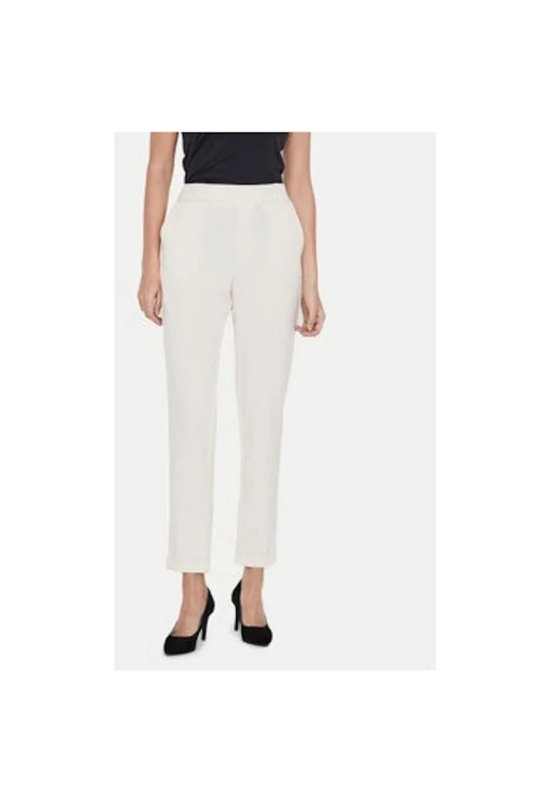 Pantaloni dama,  304785658, Poliester/Viscoza, Bej