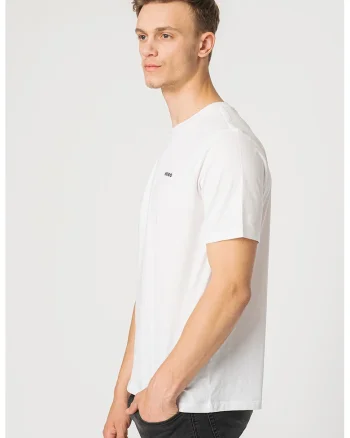 Tricou regular fit din bumbac Dero, Alb optic