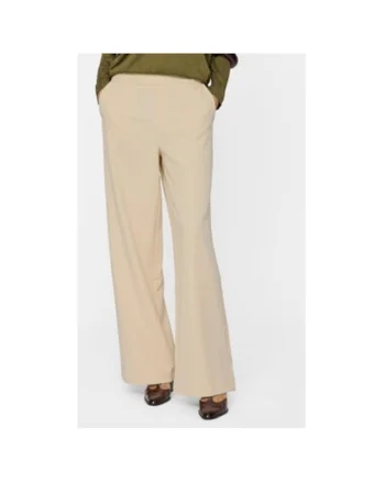 Pantaloni dama,  304902918, Poliester/Viscoza, Bej, Bej