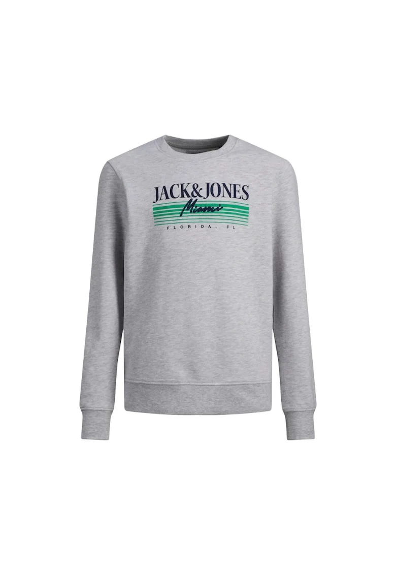 Hanorac Baieti, Jack&Jones Junior, 302035021, Bumbac/Poliester, Alb, Alb