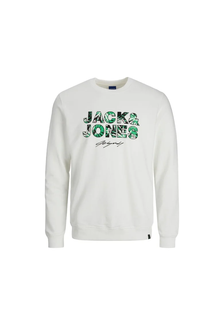Hanorac Baieti, Jack&Jones Junior, 302035045, Bumbac/Poliester, Alb, Alb