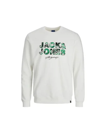 Hanorac Baieti, Jack&Jones Junior, 302035045, Bumbac/Poliester, Alb, Alb