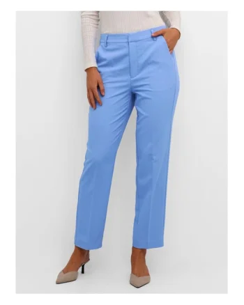 Pantaloni dama,  582142, Albastru, Poliester
