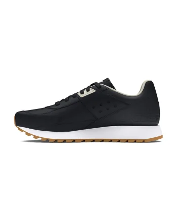 Pantofi sport Essential Runner cu garnituri de piele, Negru/Alb optic/Caramel