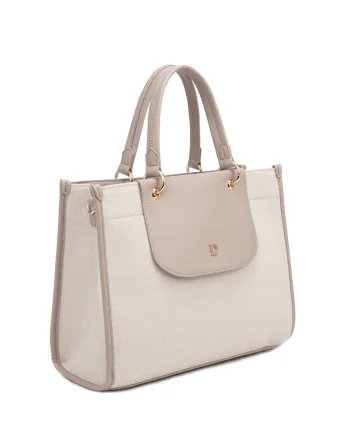 Geanta shopper Amara Nova, Maro taupe deschis