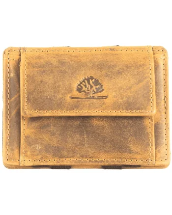Portofel dama piele naturala 10.5 x 7.5 x 1.5 cm, Vintage RFID,, Bej
