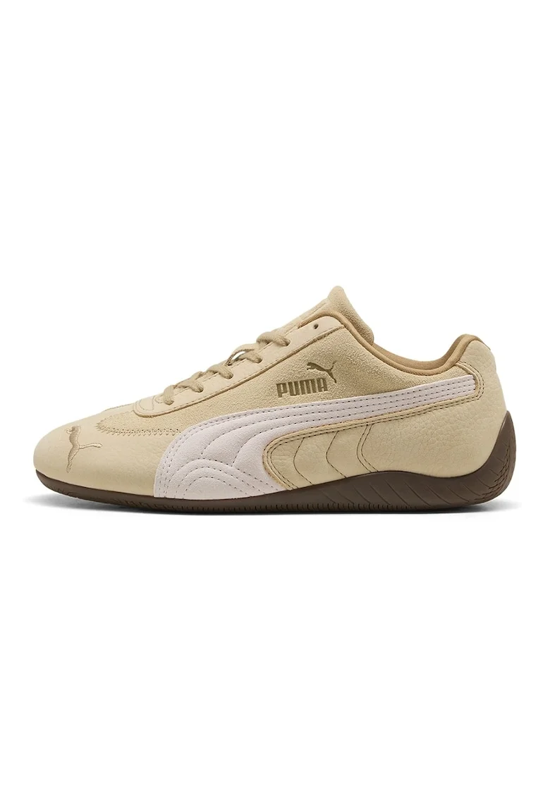 Pantofi sport Speedcat Wine Club de piele intoarsa, Alb/Galben vanilie