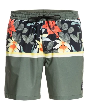 Pantaloni scurti de baie  17", verde,