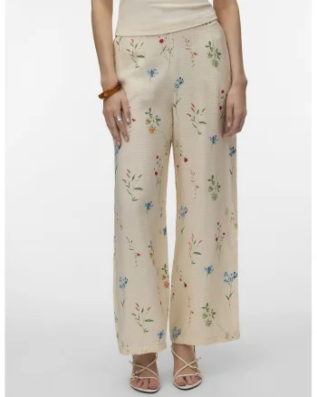 Pantaloni cu croiala ampla Josie, Multicolor