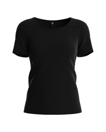 Tricou de casa cu decolteu rotund, Negru
