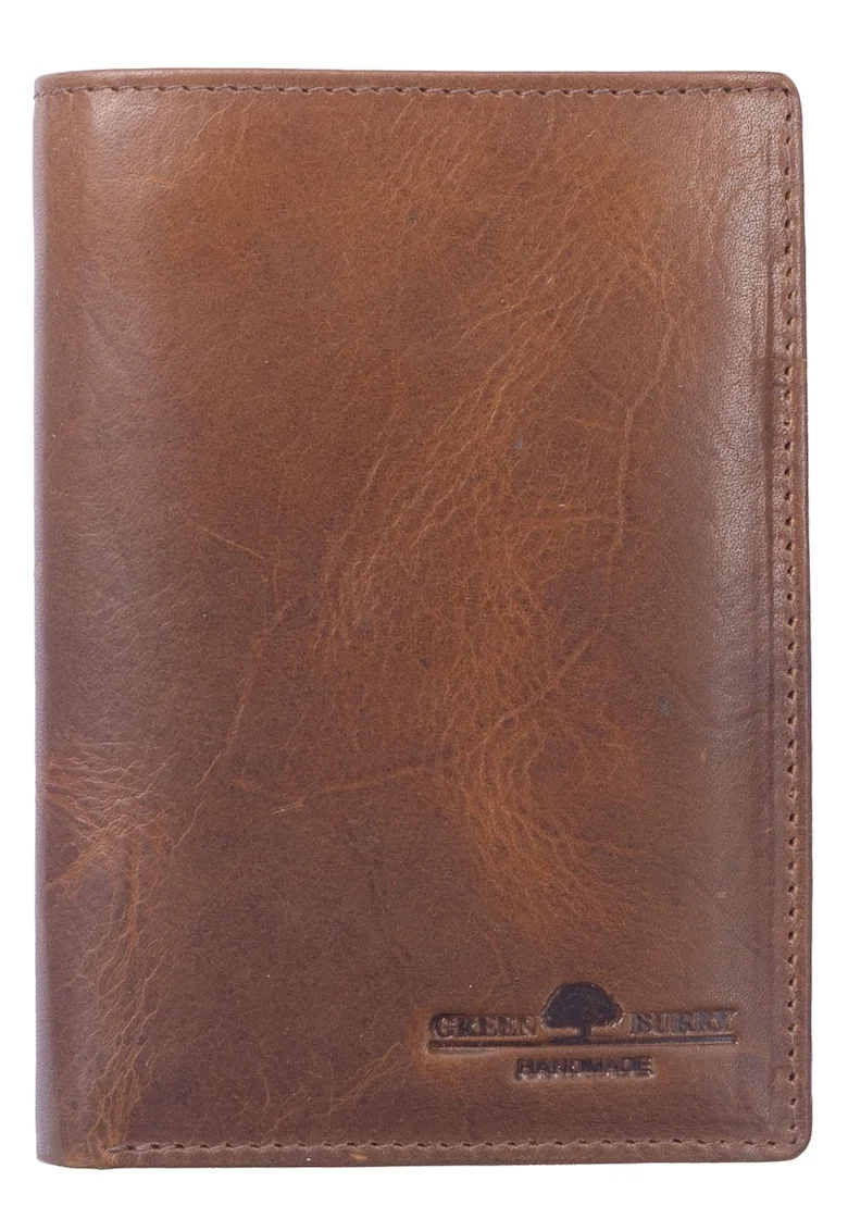 Portofel barbati piele naturala 9 x 12.5 x 2 cm, Newport,, Maro