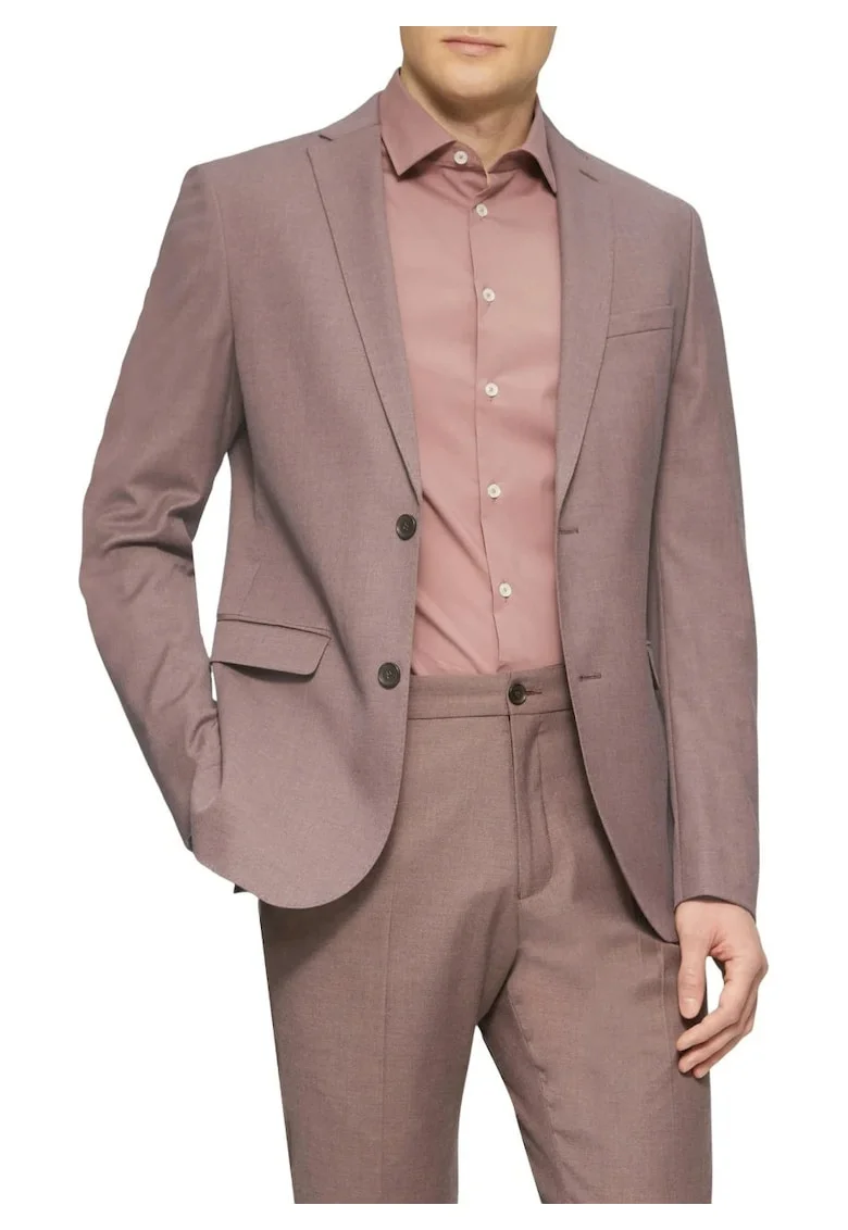 Sacou elegant barbati, croiala Slim fit, Liliac inchis