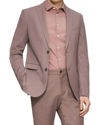 Sacou elegant barbati, croiala Slim fit, Liliac inchis