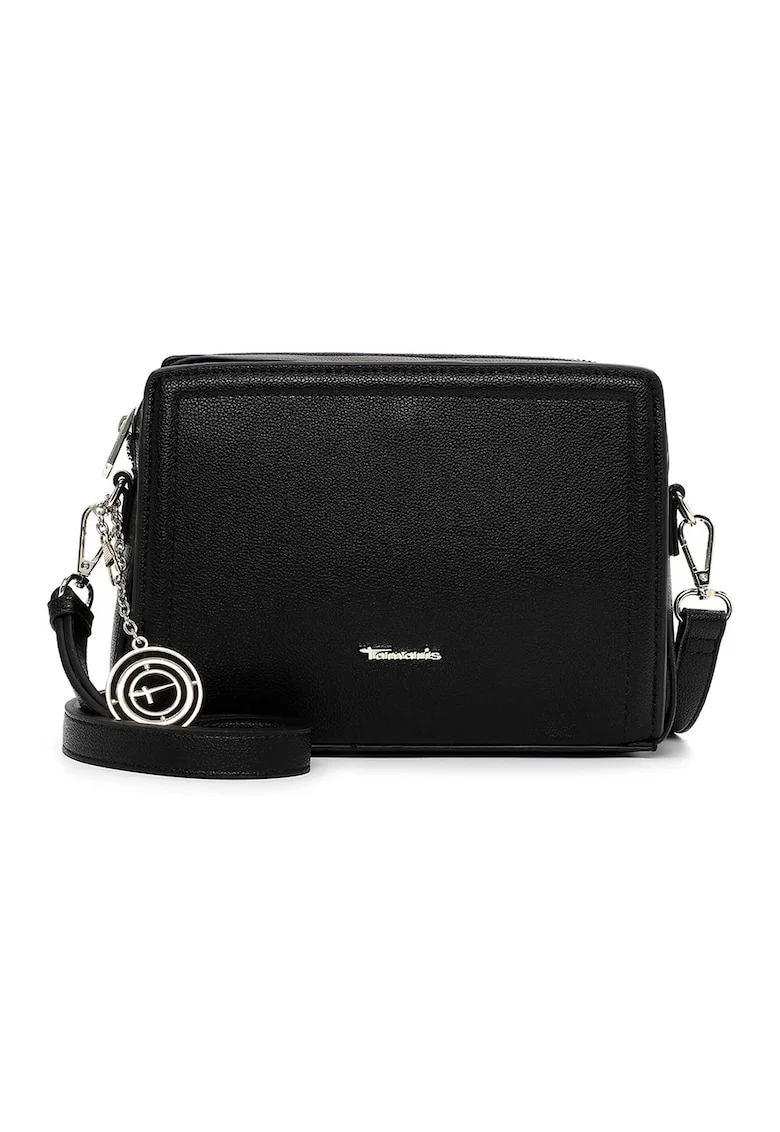 Geanta din piele ecologica cu maner si accesoriu detasabil, Negru