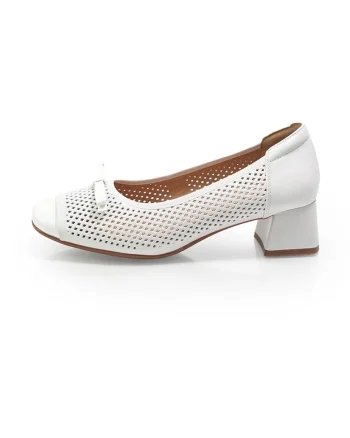 Pantofi  Comfort 3003 din piele naturala, Alb