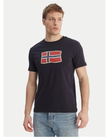 Tricou Barbati,  din Bumbac Bleumarin