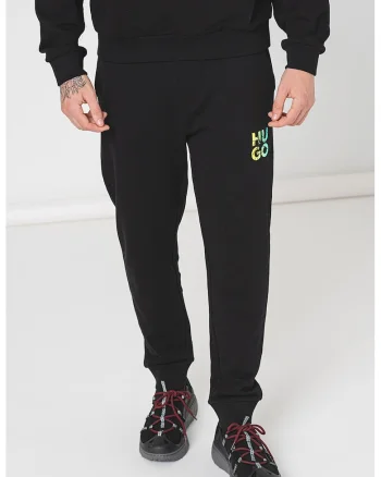 Pantaloni de trening cu talie medie, Negru