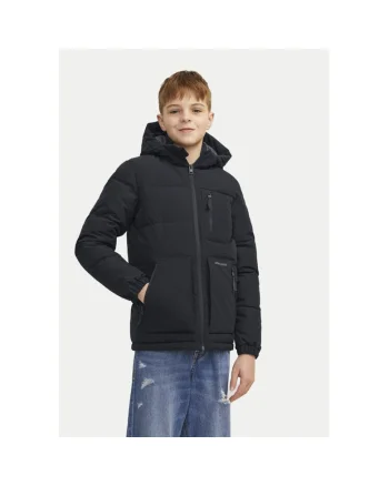 Geaca baieti,  304388637, Poliester reciclat, Negru, Negru