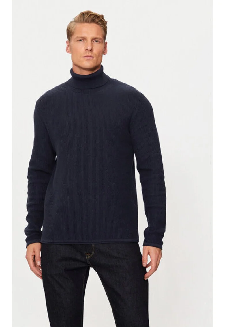 Bluza barbati,  304514692, Bumbac organic/Bumbac, Albastru, Albastru