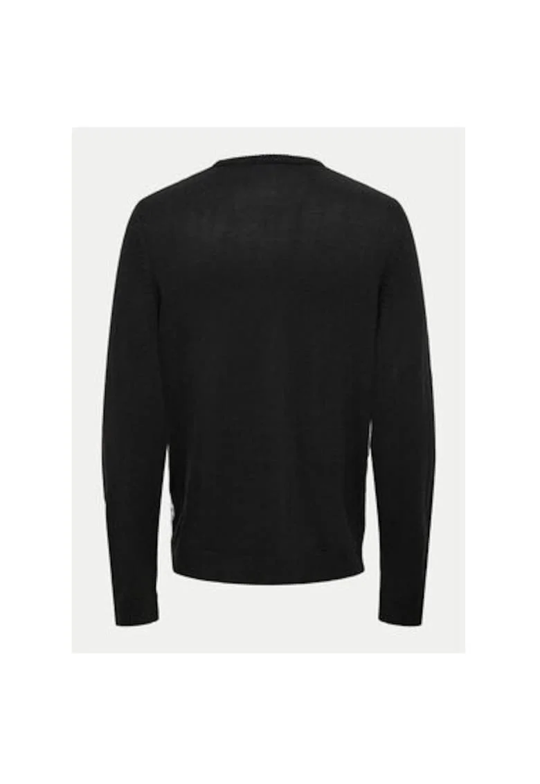 Pulover barbati,  304493638, Acril, Negru, Negru
