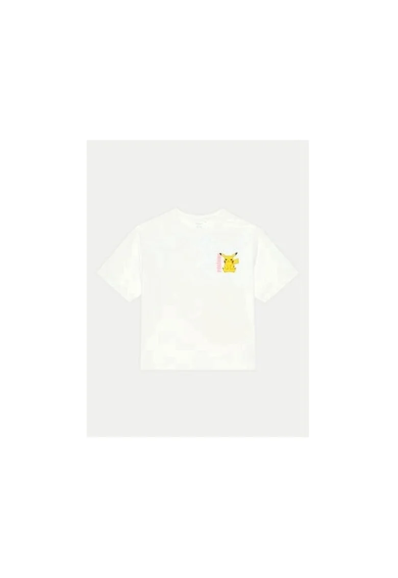 Tricou fete,  304718533, Bumbac, Alb, Alb