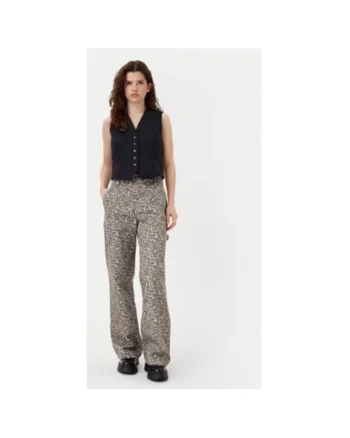 Pantaloni dama,  304807893, Poliester/Bumbac, Bej, Bej