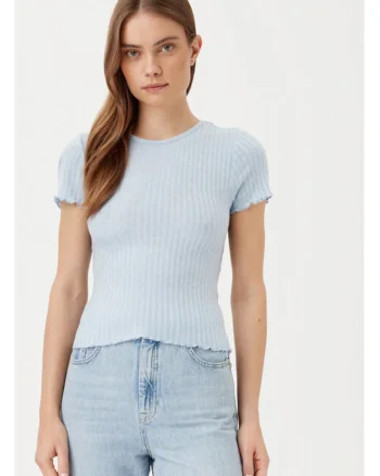 Tricou dama,  304807763, Viscoza/Poliester, Albastru, Albastru