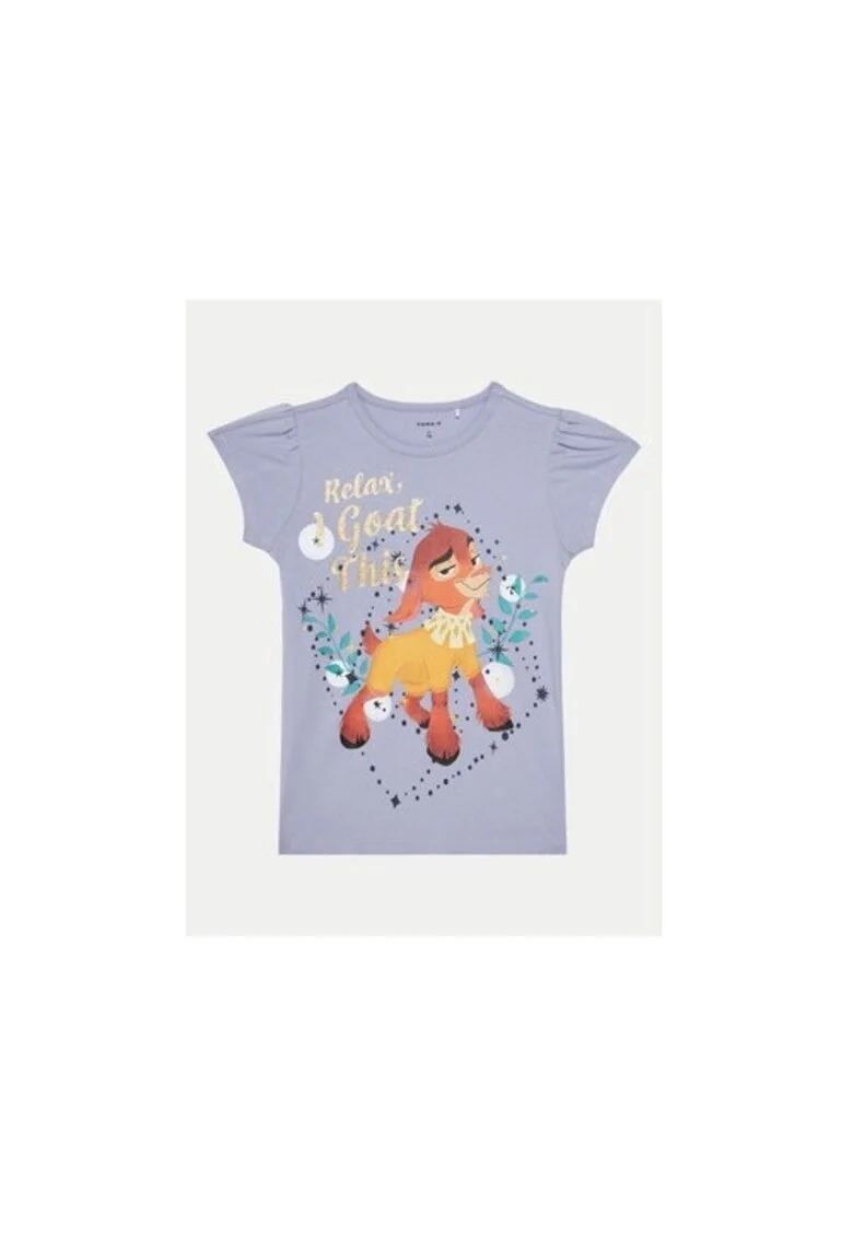Tricou fete,  304719356, Bumbac, Violet, Violet
