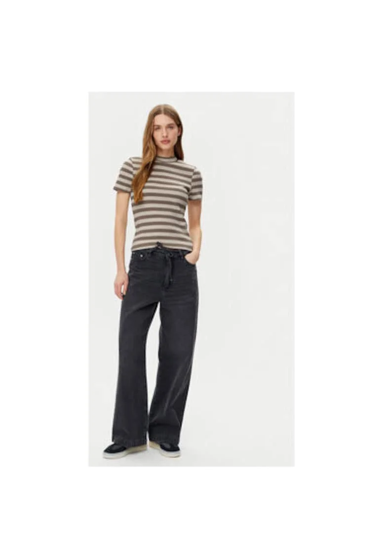 Tricou dama,  304808067, Bumbac, Gri, Gri