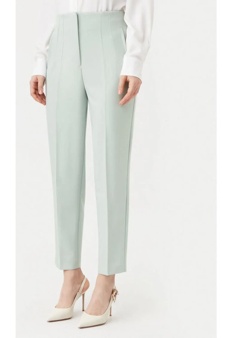 Pantaloni dama,  304783869, Poliester reciclat/Poliester, Verde