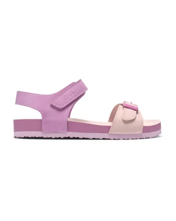 Sandale cu velcro, Roz deschis