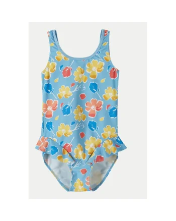 Costum de baie fete,  303884055, Poliester, Albastru, Albastru